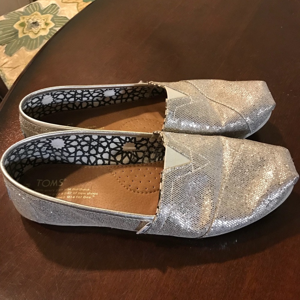 Sparkly Toms - Women’s Size 10
